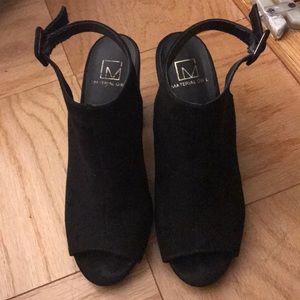 Lightly Worn Material Girl Open toe heeled Shoes